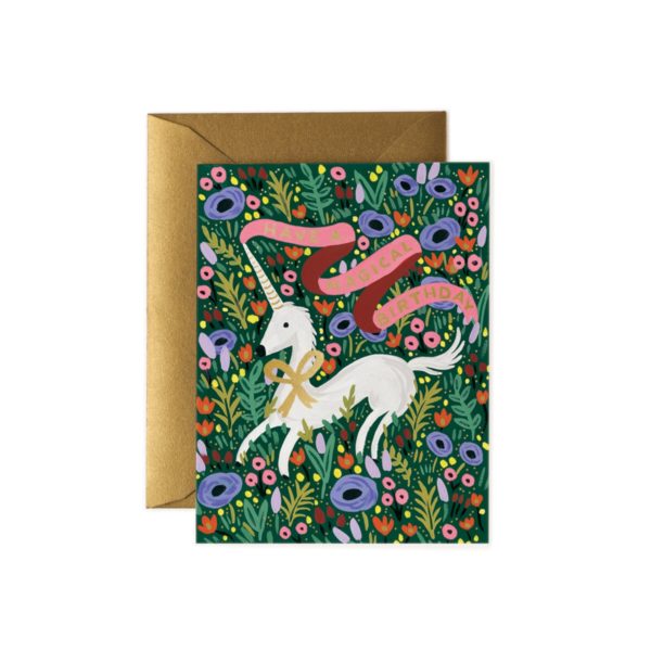 Carte Anniversaire Licorne Bulle Boutique Et Ateliers